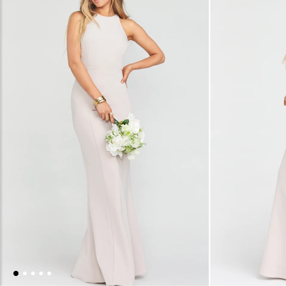 Show Me Your Mumu Chicago High Neck Gown ~ Show Me The Ring Stretch Crepe Dress